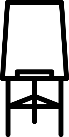 Drawing Table Outline Icon Svg Set, Free Vectors File